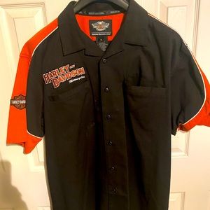 Harley Davidson button up shirt